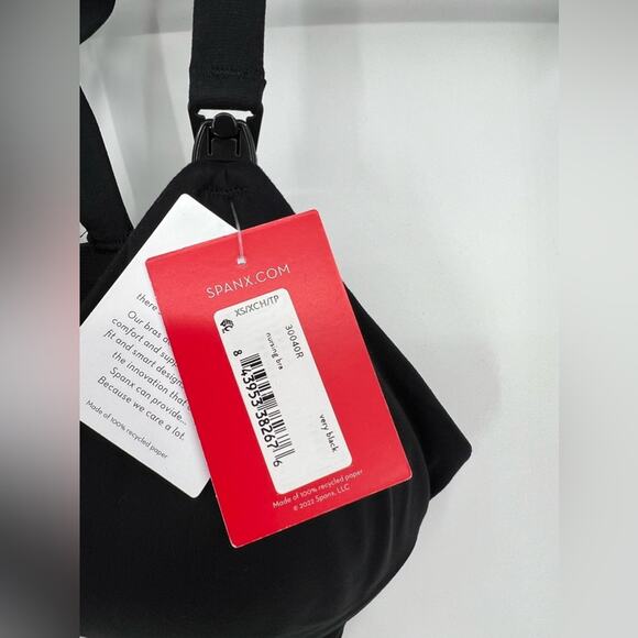 🆕 NWT SPANX Bra-llelujah Mama Nursing Bra Maternity Very Black Clip Down Cup XS - Picture 14 of 16